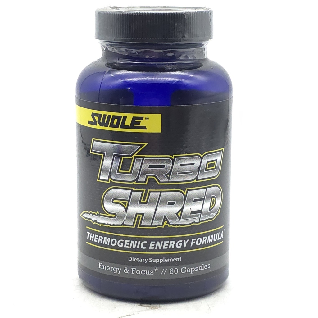 Swole Turbo Shred Thermogenic Energy Fat Burner 60 Capsules