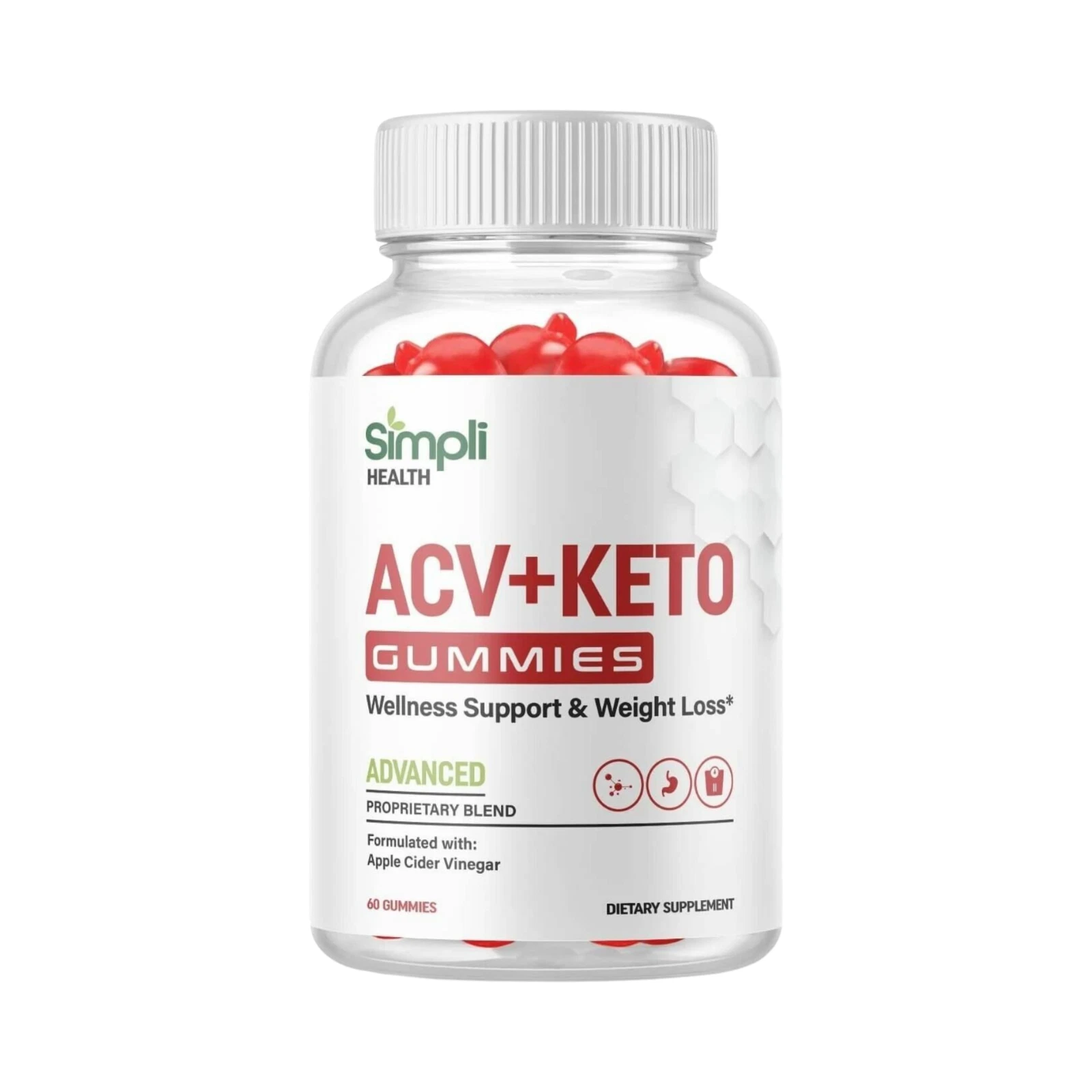 Simpli Health Keto ACV Gummies, Simpli Health Keto Gummies - 60 Gummies