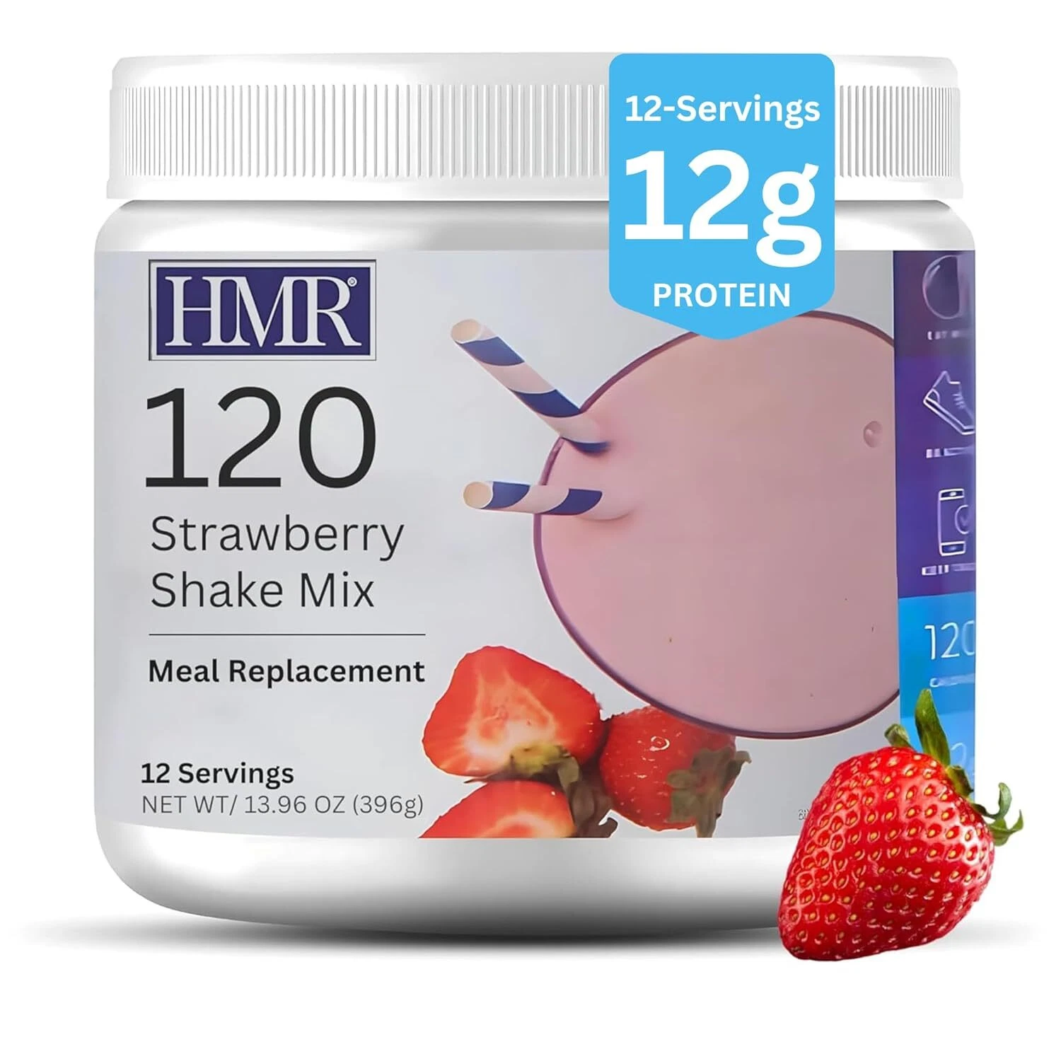 HMR 120 Shake Meal Replacement Powder | Strawberry Shake Mix to Support Healthy