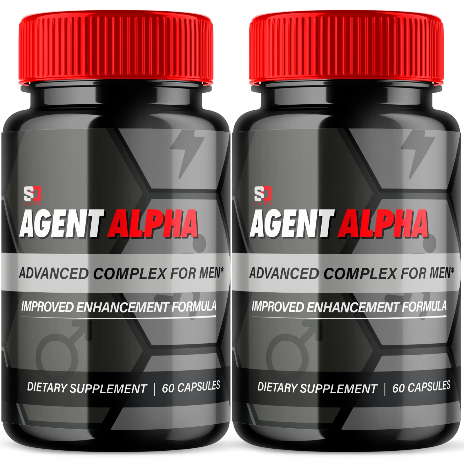 Agent Alpha Male Pills for Performance and Vitality Support (2 Pack)