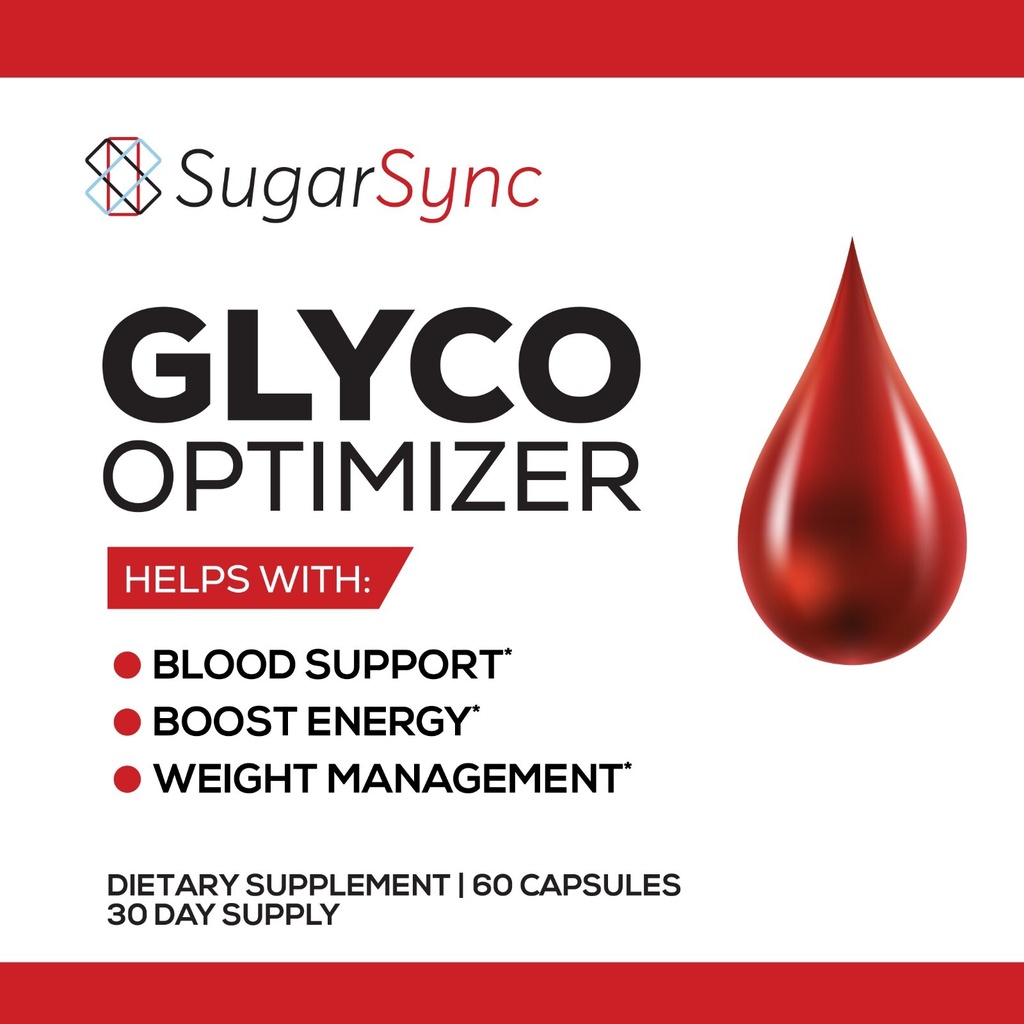 Sugar Sync Glyco Optimizer Maximum Strength Supplement - 60 Capsules Genuine