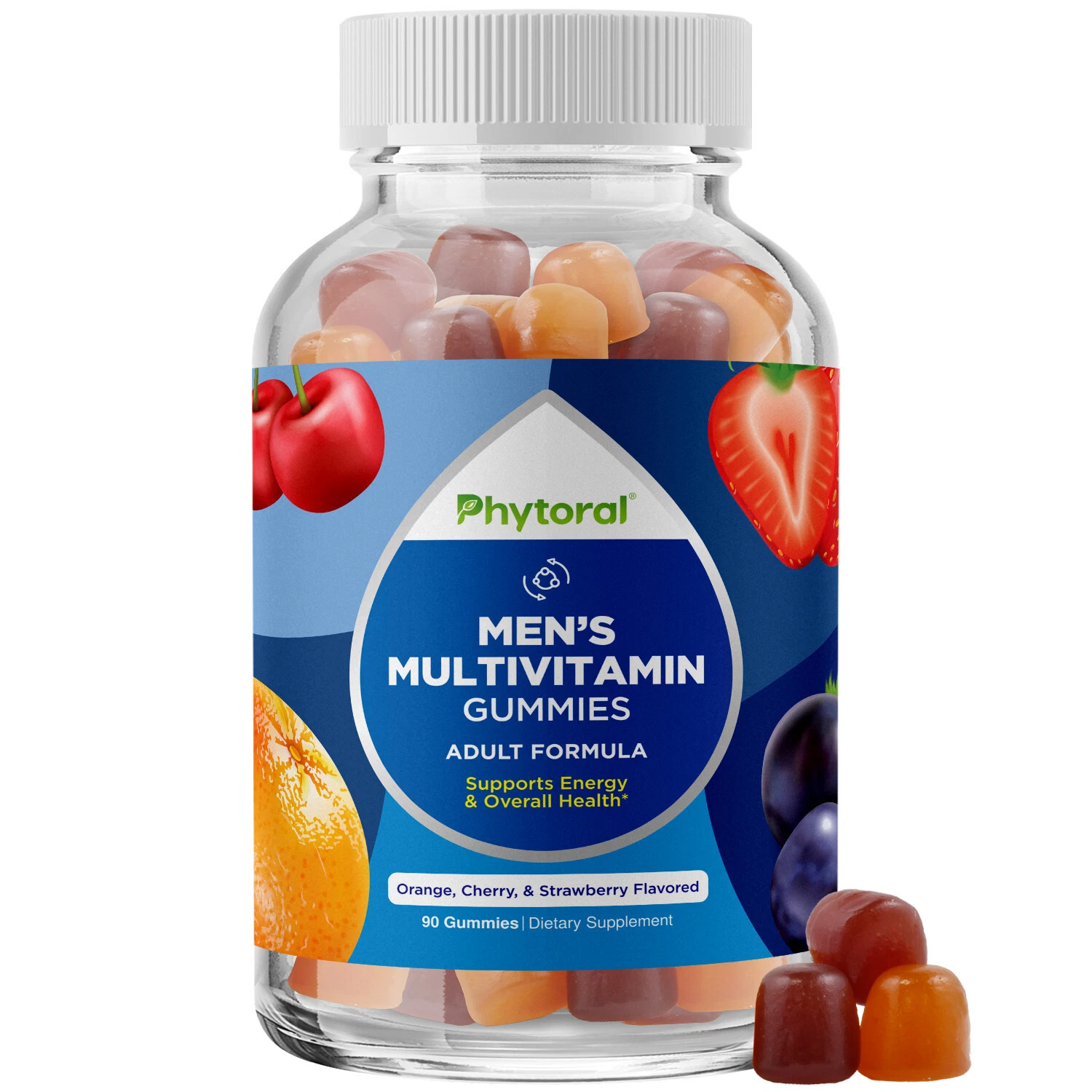 Natural Multivitamin for Men Gummies with Zinc - Vitamin D C A & Biotin B6 & B12