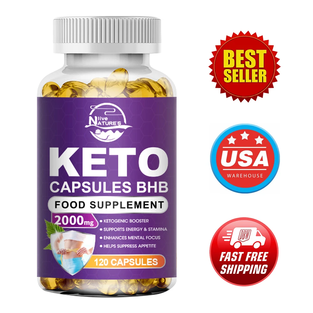 Keto BHB Diet Pills ACV Weight Loss Fat Burner Appetite Suppressant 120 Capsules