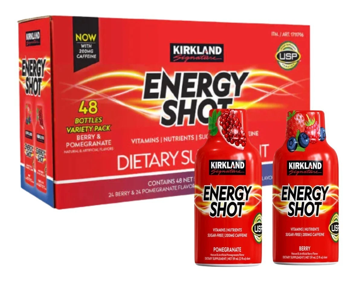 Kirkland Signature Energy Shot, 48 Bottles, 2 Ounces Each