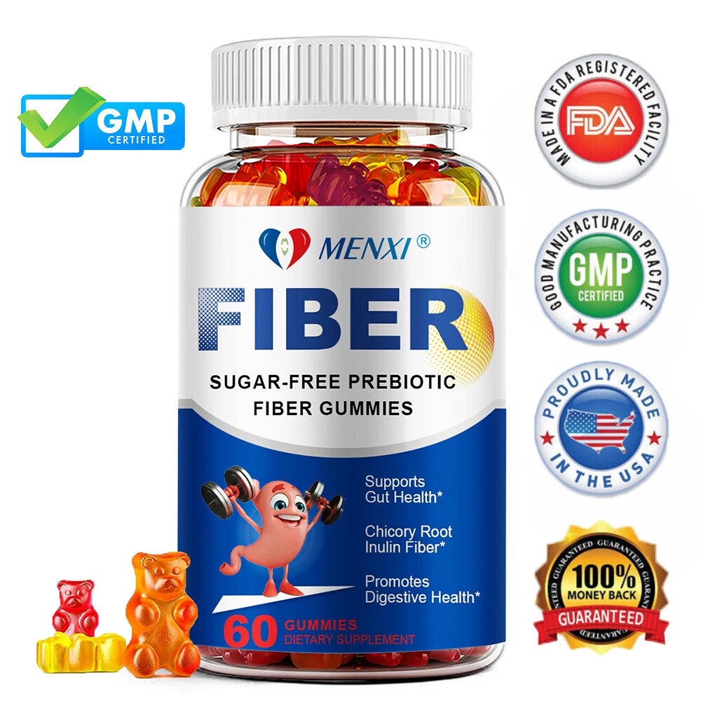 Fiber Gummies 5000mg Per Serving Natural Supplement, Healthy Digestion, Immunity
