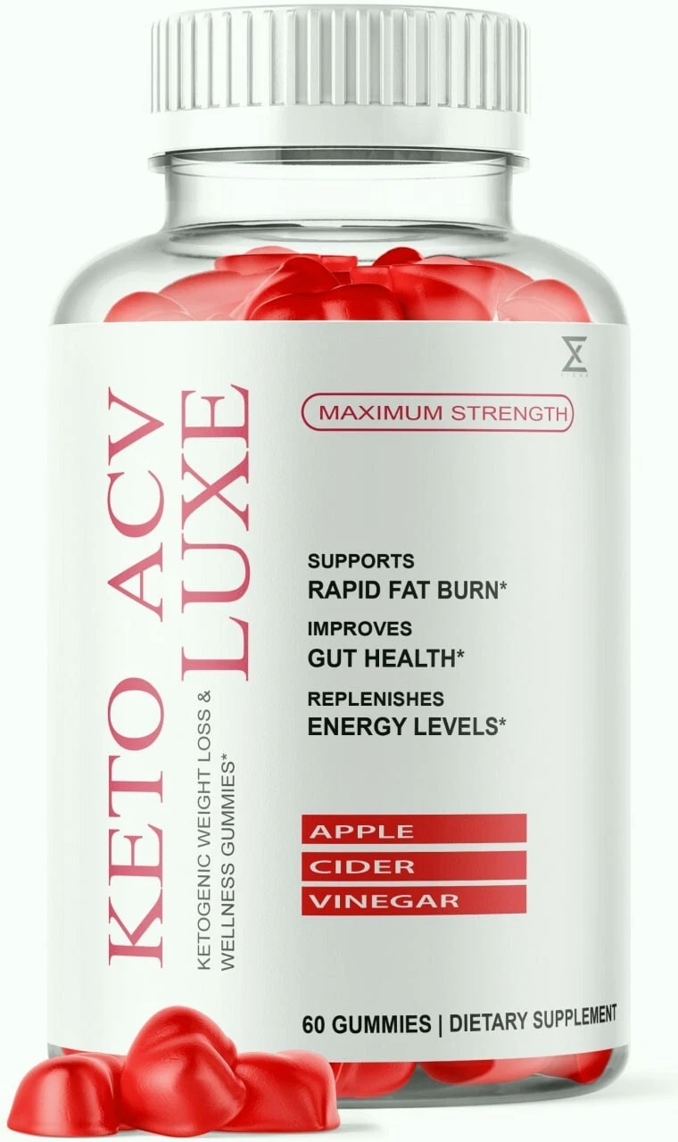 Luxe Keto ACV Gummies, Luxe Apple Cider Vinegar Gummies (60 Gummies)