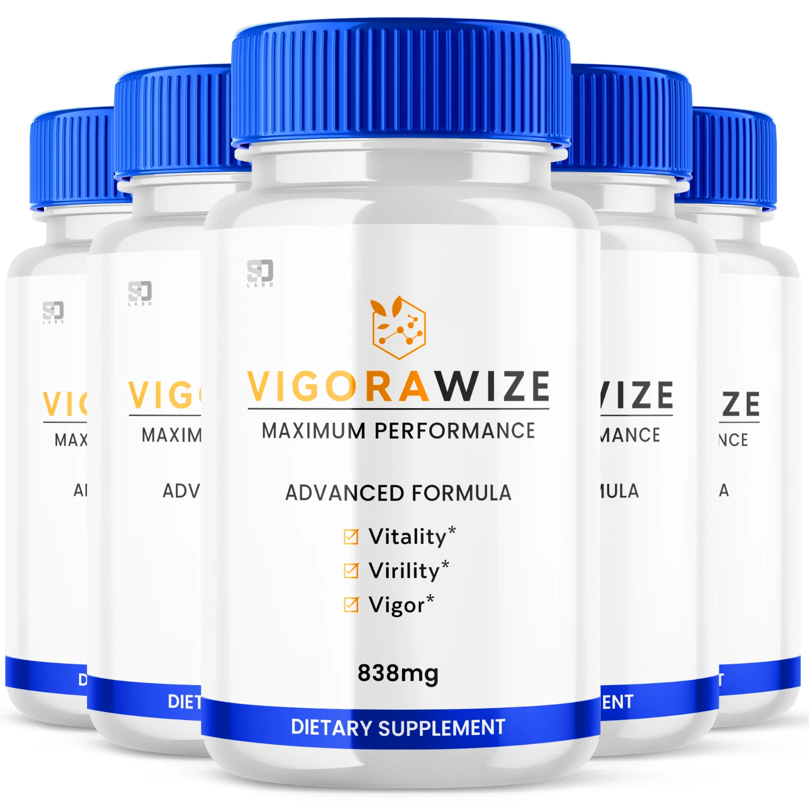 (5 Pack) Vigorawize Male Enhancement Pills - Maximize Energy, Vitality & Stamina