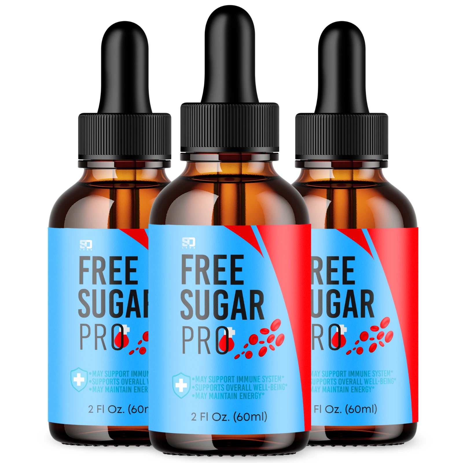 Free Sugar Pro Drops – Support for Blood Health and Daily Well-Being (3 Pack)