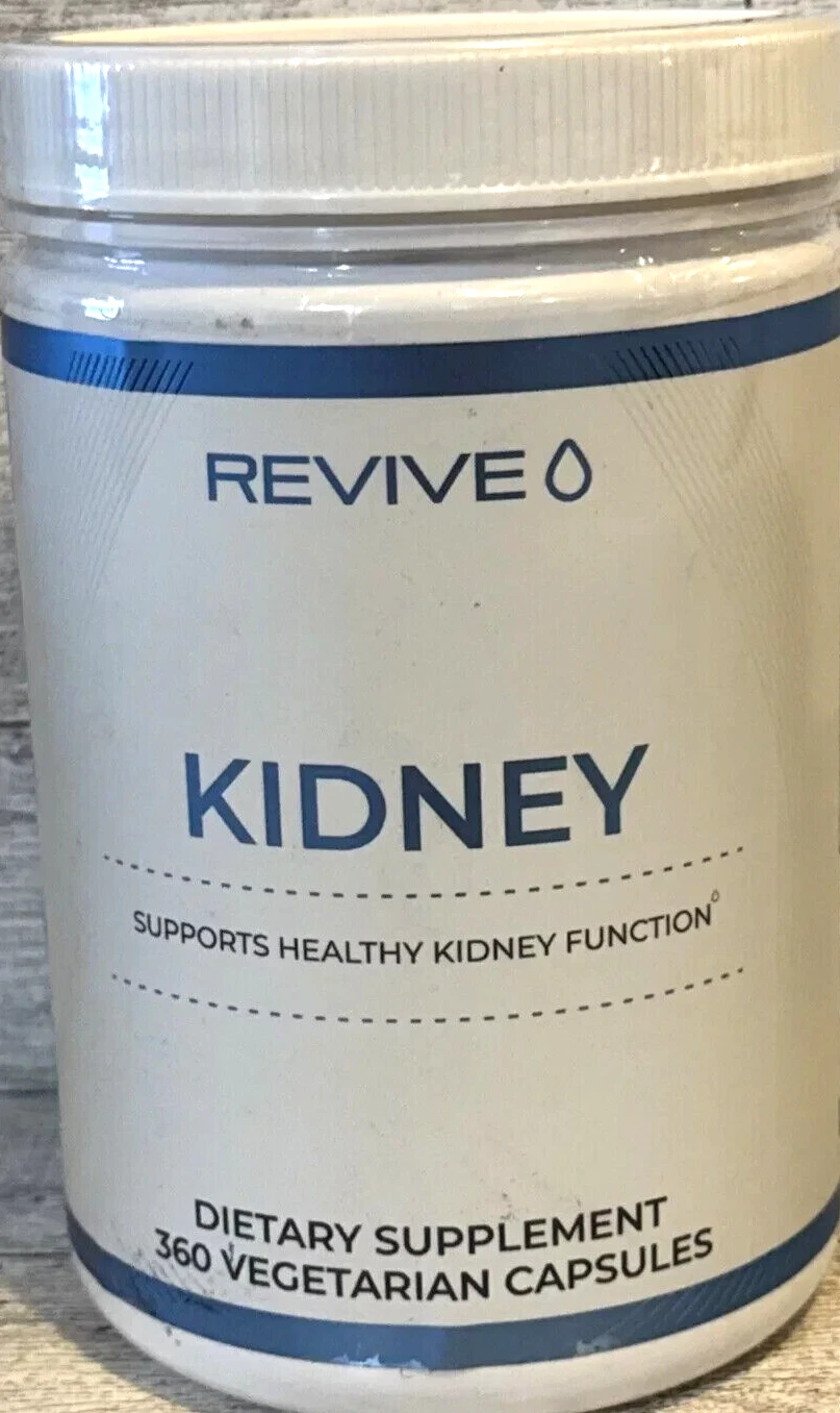 Revive MD KIDNEY Supports Healthy Kidney Function 360 Veggie Caps Exp 10/25