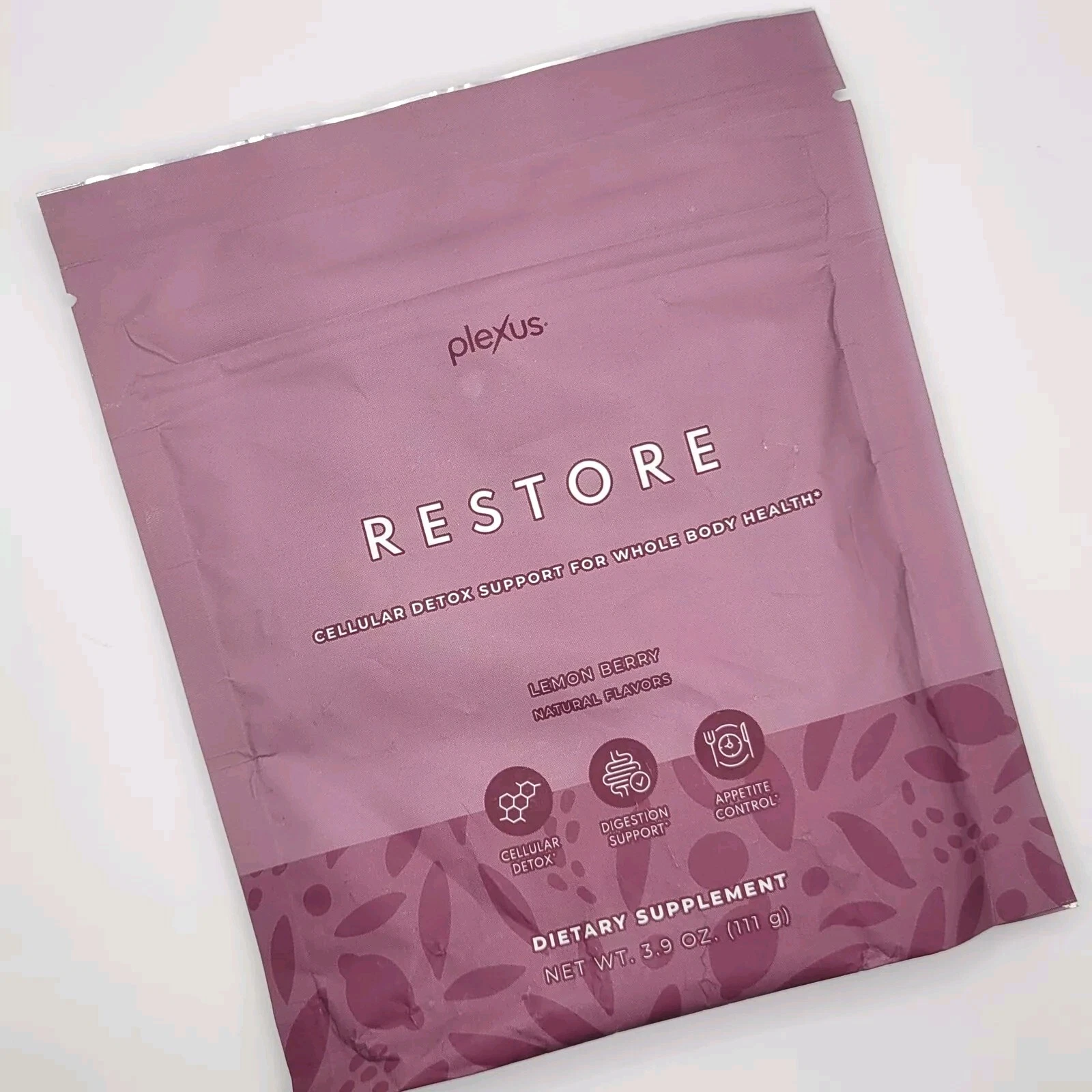 Plexus Restore LEMON BERRY Cellular Detox Support 3.9oz Whole Body Health