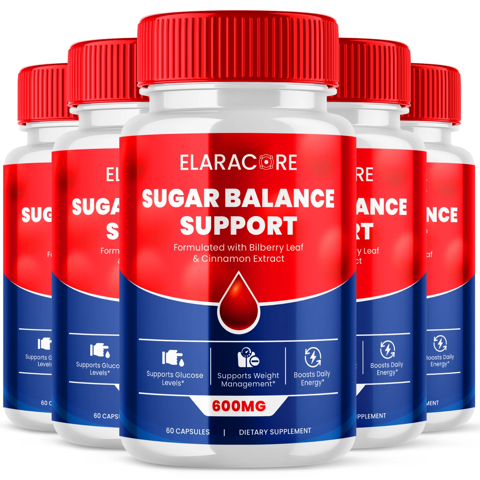 Elaracore Advanced Glycogen Supplement Natural Circulation Support 300 Capsules