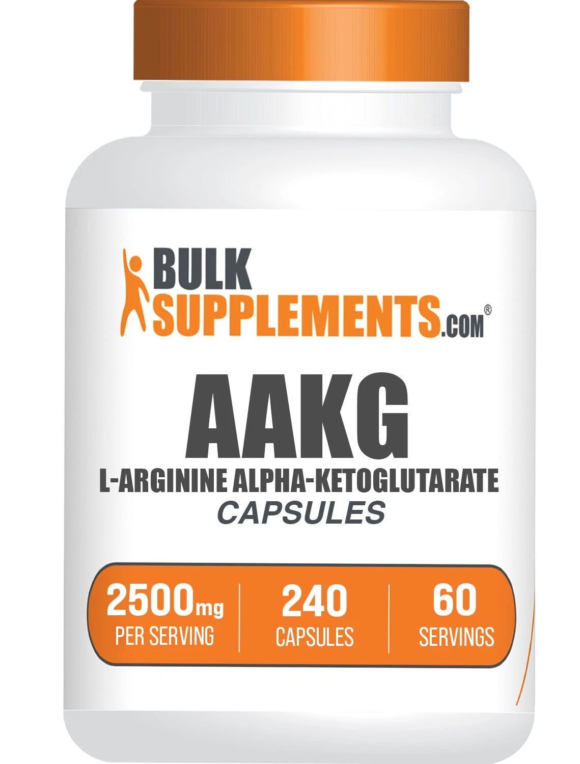 BulkSupplements L-Arginine Alpha-Ketoglutarate(AAKG) Capsules-2500mg per Serving