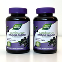 2 Pack Nature's Way Sambucus Immune Elderberry Vitamin C & D3 60 Gummies 04/2027