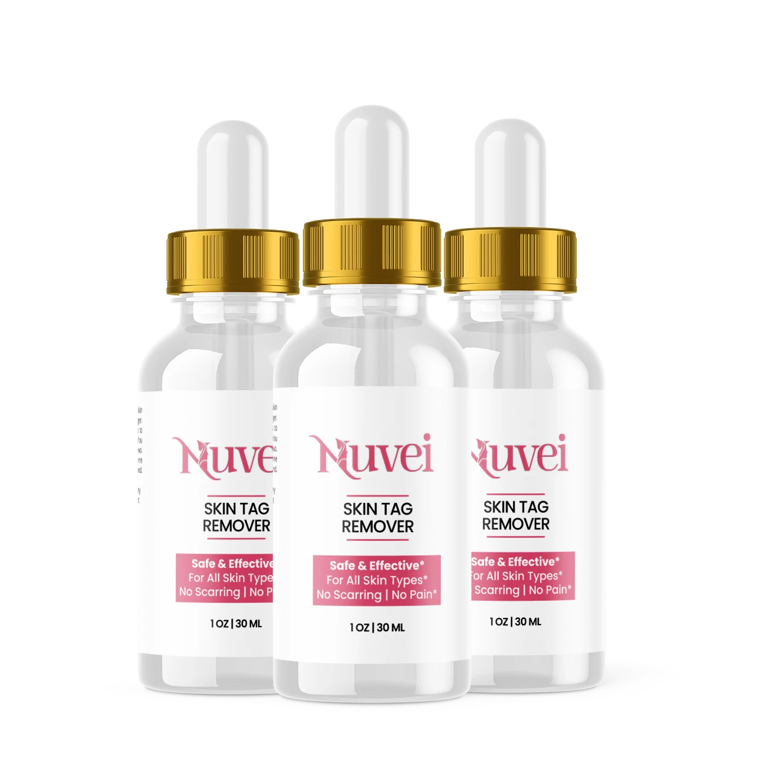 Nuvei Skin Drops - Safe for All Skin Types (3 Pack)