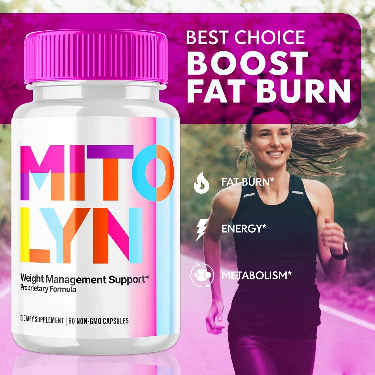 Mitolyn Advanced Weight Loss Support Mito Lyn Maximum Strength 60ct - Free Ship