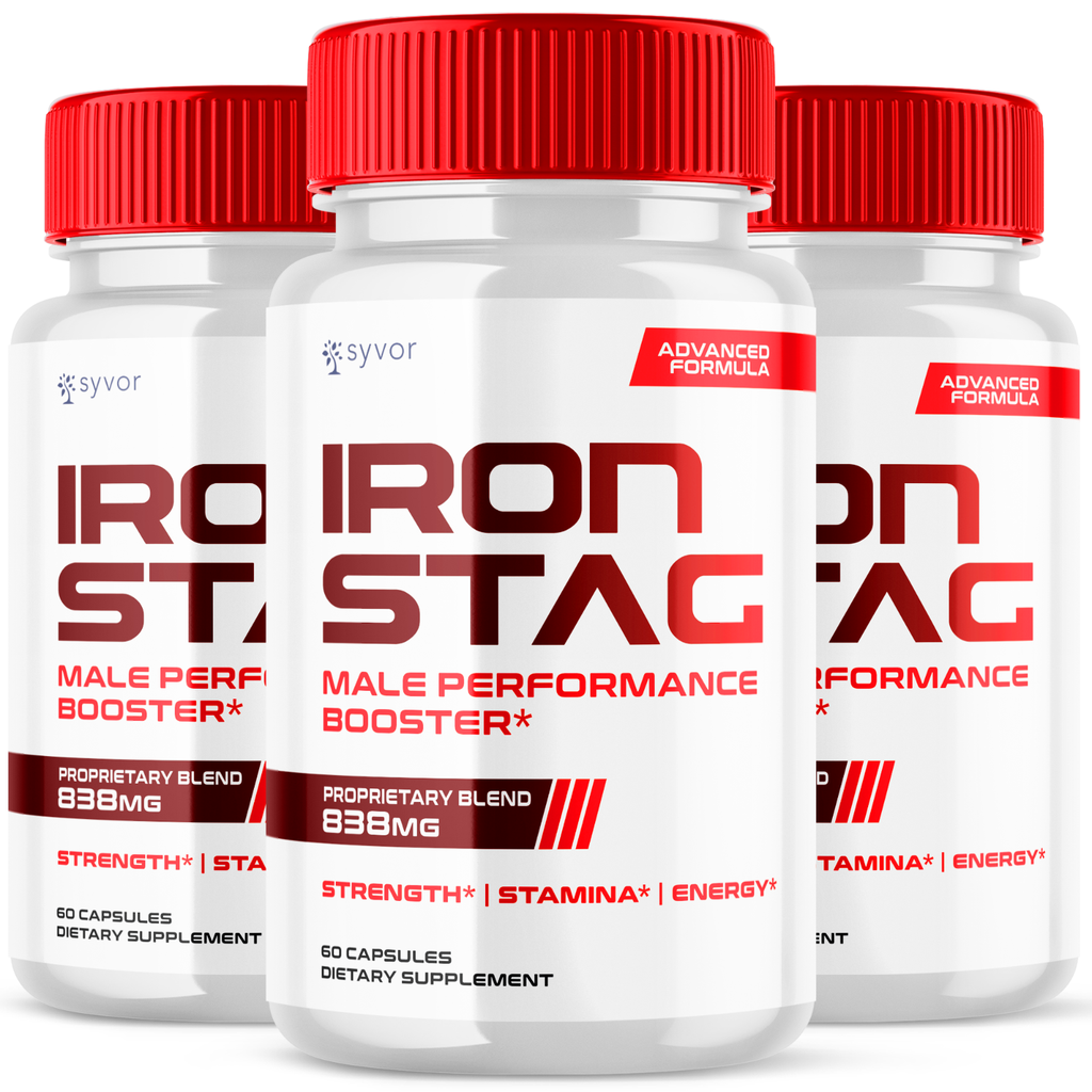 Iron Stag Advanced Pills for Men Extra Strength Ironstag Supplement 180 Capsules