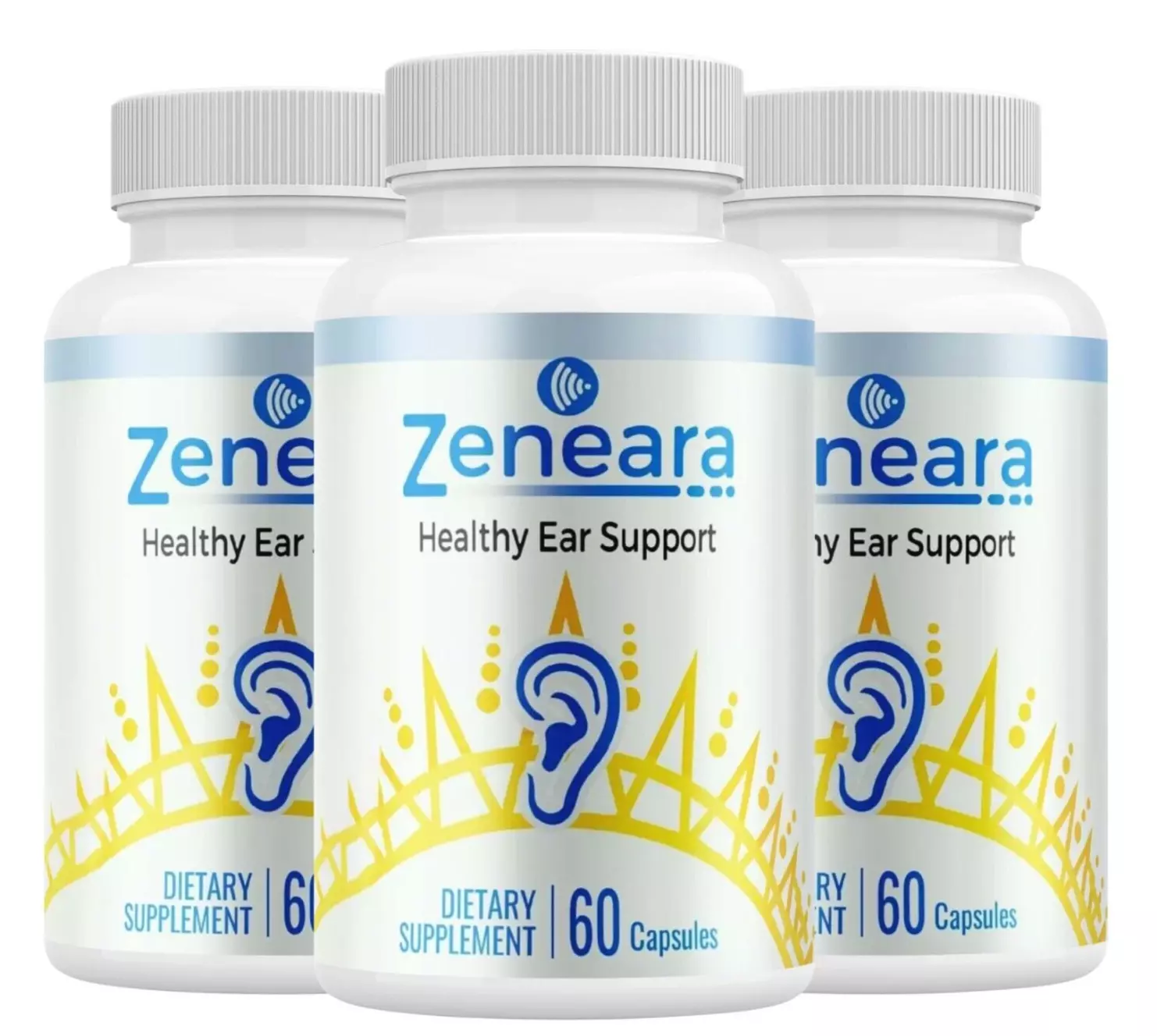 (3 Pack) Zeneara, Healthy Ear Support for Ear Ringing & Tinnitus