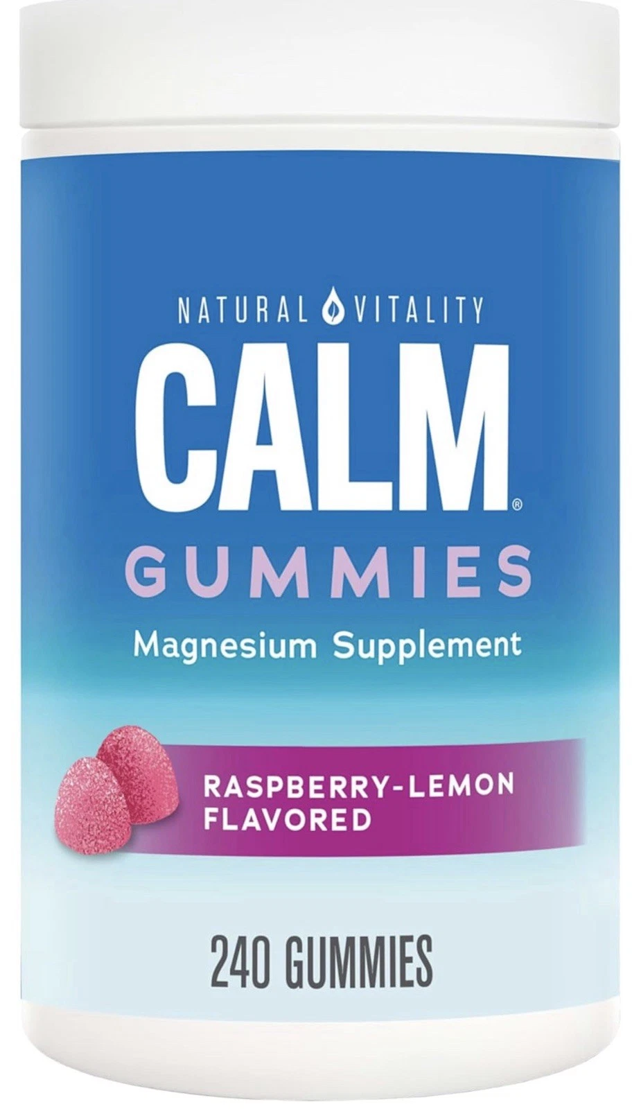 Natural Vitality Calm Magnesium Citrate, 240 Gummies