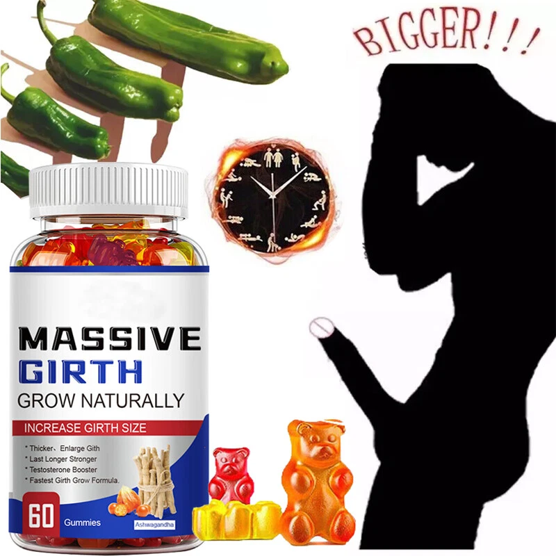 Male Enhancement Gummies Booster & Thicker Last Longer Stronger Bigger 60 Gummy