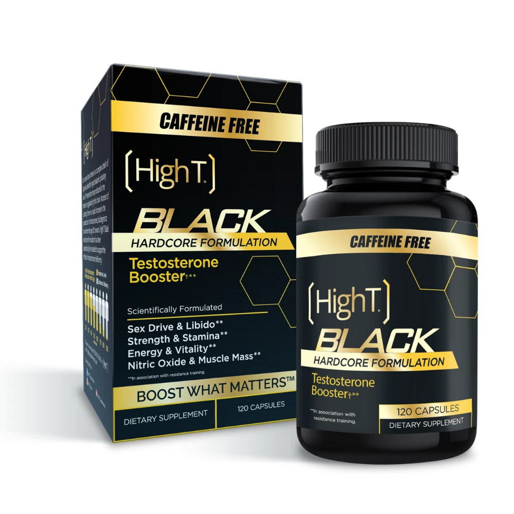 High T Black Caffeine Free - Testosterone Booster- 120 Capsules