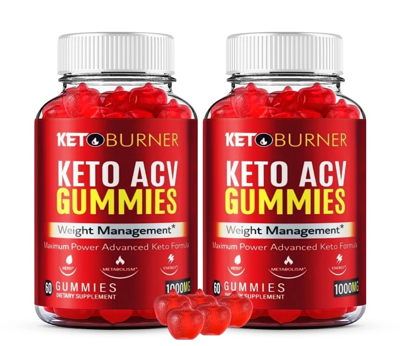 Keto Burner Keto ACV Gummies Advanced Formula for Weight Management ( 2 Pack)