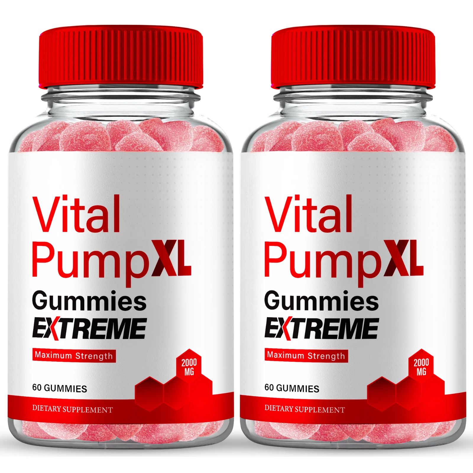 (2 Pack) Vital PumpXL Men Gummies, VitalPump XL Male Performance Support Gummies