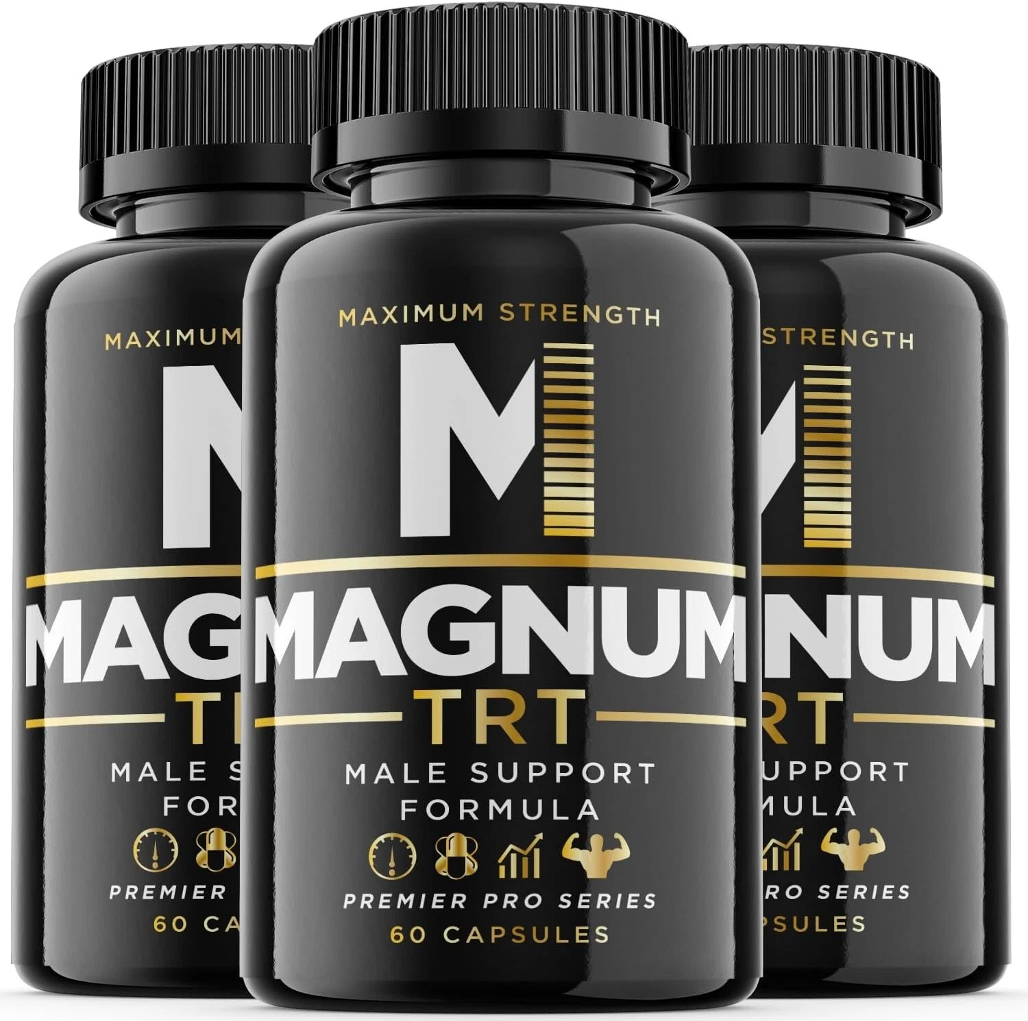 (3 Pack) Magnum TRT Pills - Male Vitality Support Supplement - 180 Capsules