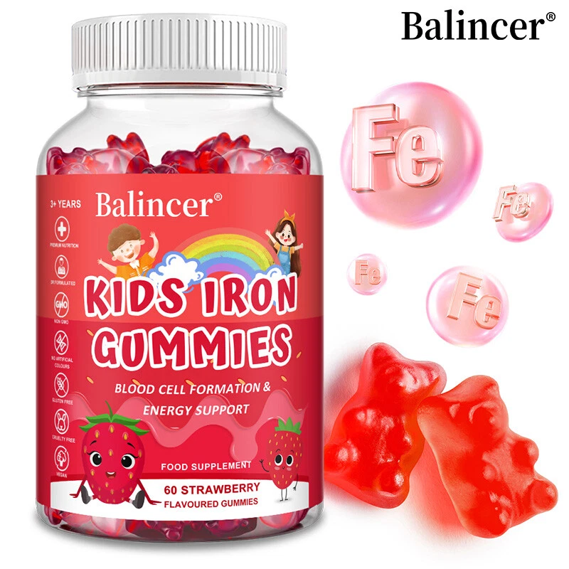 Children's Iron Gummies - Contains 12mg Vitamin C