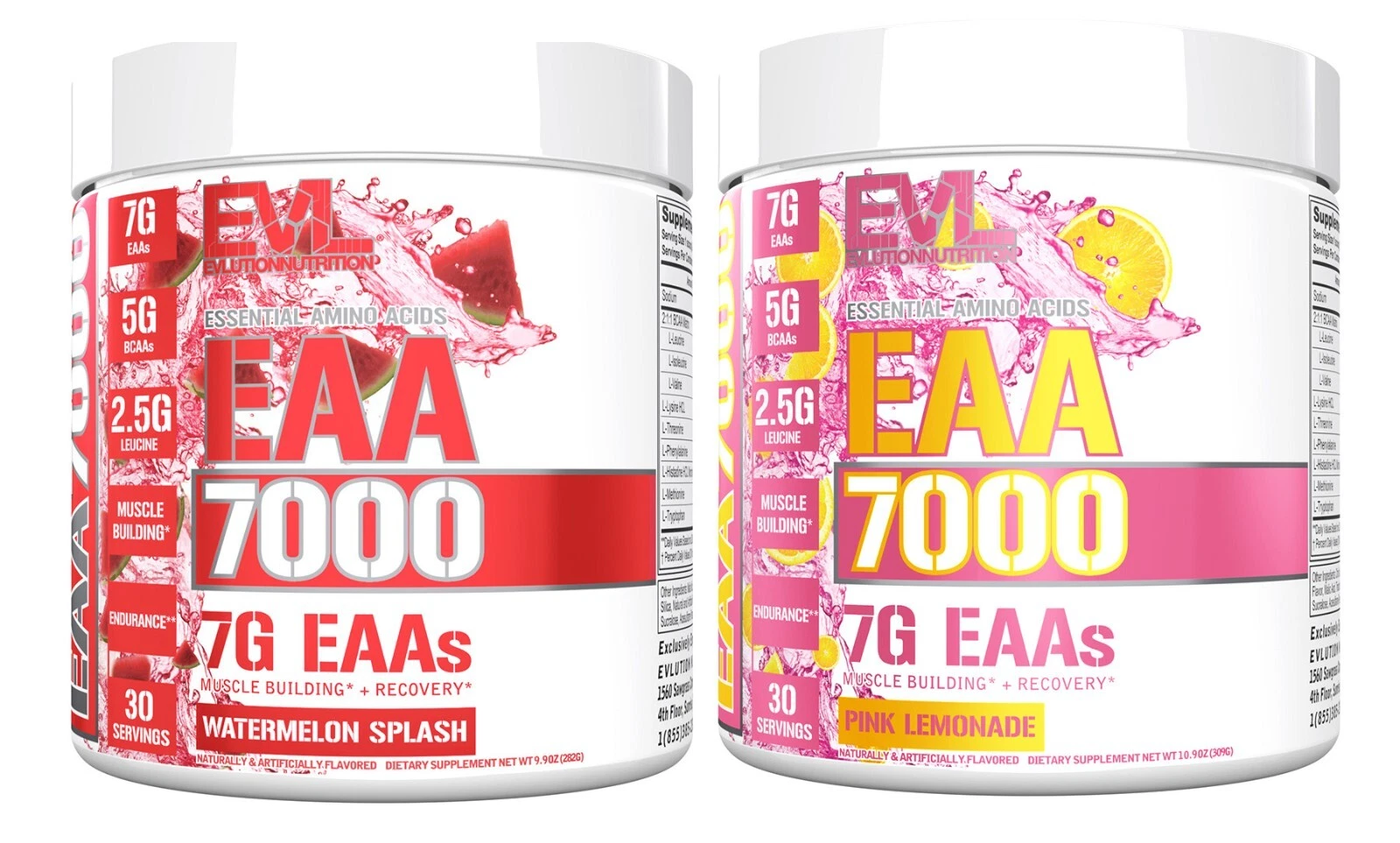 EVL EAA 7000 Essential Amino Acids for Endurance, Muscle Building & Recovery