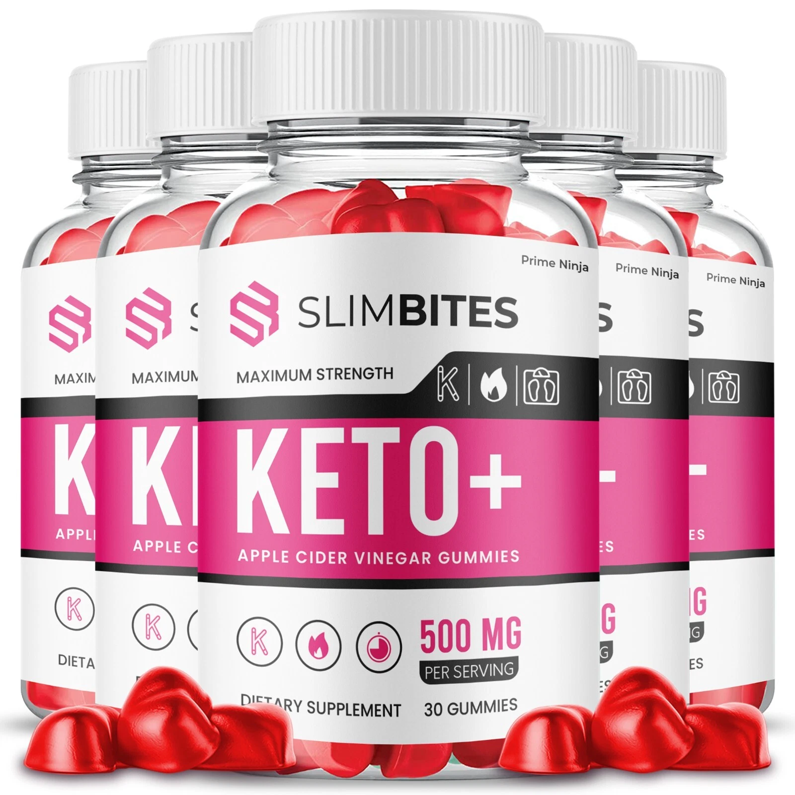 Gomitas SlimBites Keto ACV, Slim Bites ACV Max Strength (paquete de 5)