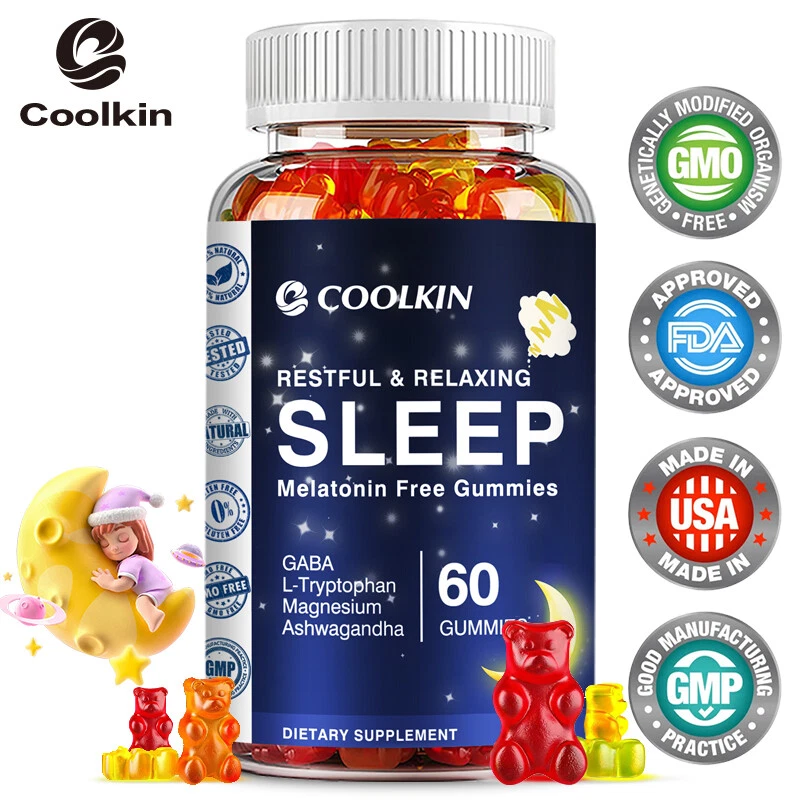 Sleep - L-Tryptophan, Magnesium, Ashwagandha - Fall Asleep Faster,Relieve Stress