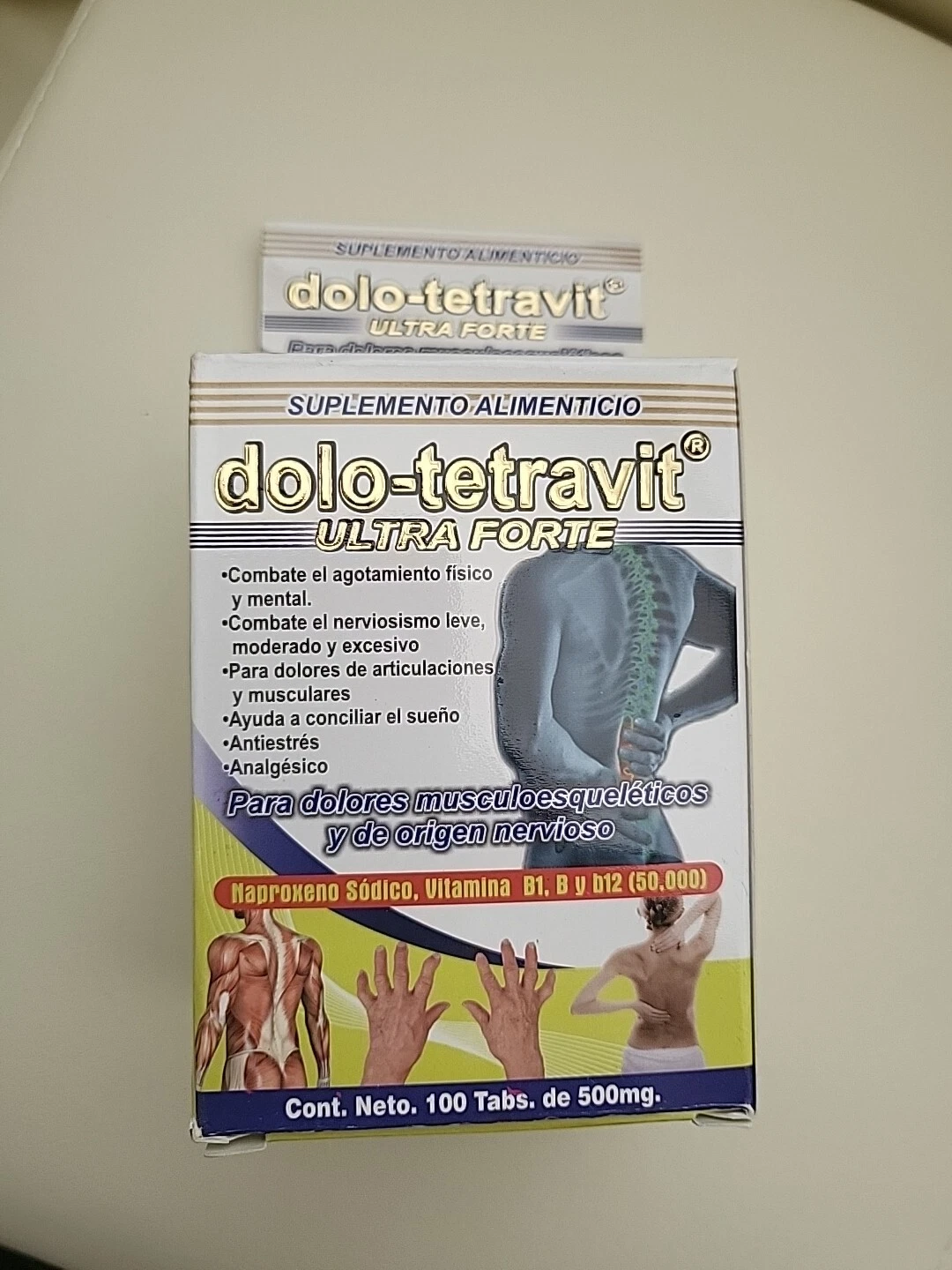 Artritis Dolo tetravit Ultra Forte Suplemento Nutricional - 100 Tabs