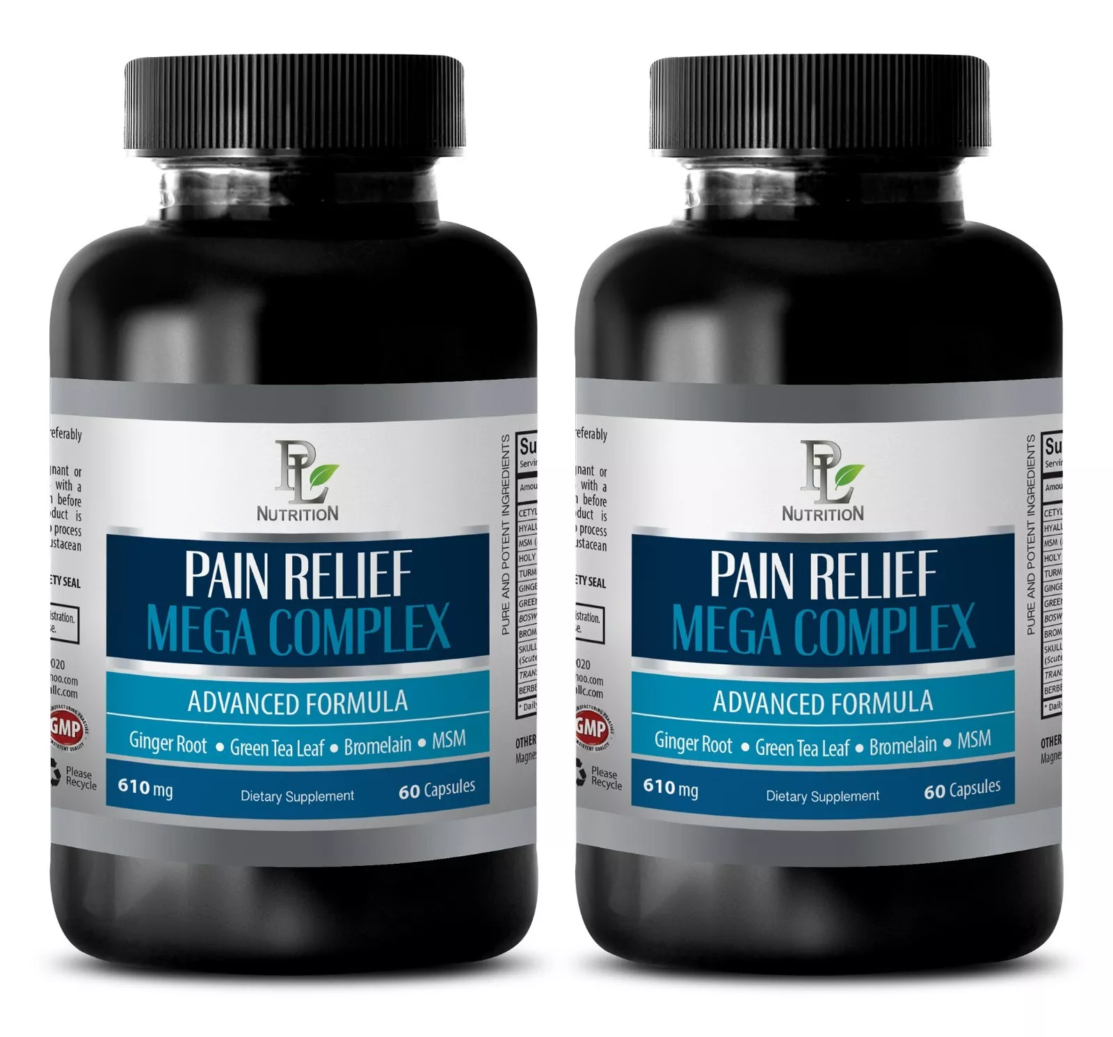 pain quench - PAIN RELIEF MEGA COMPLEX 610MG 2B- msm joint sulfur