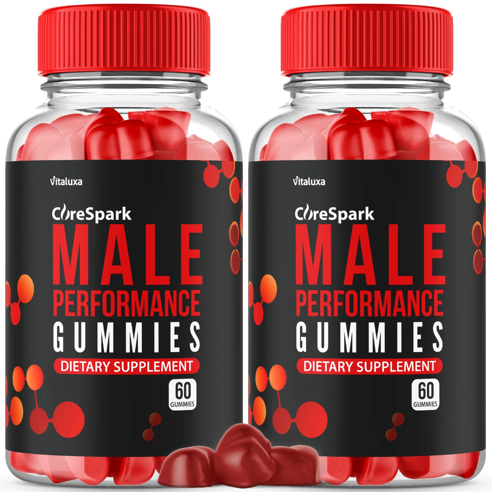 (2 Pack) Core Spark Gummies for Men Advanced Formula Male Health (120 Capsules)