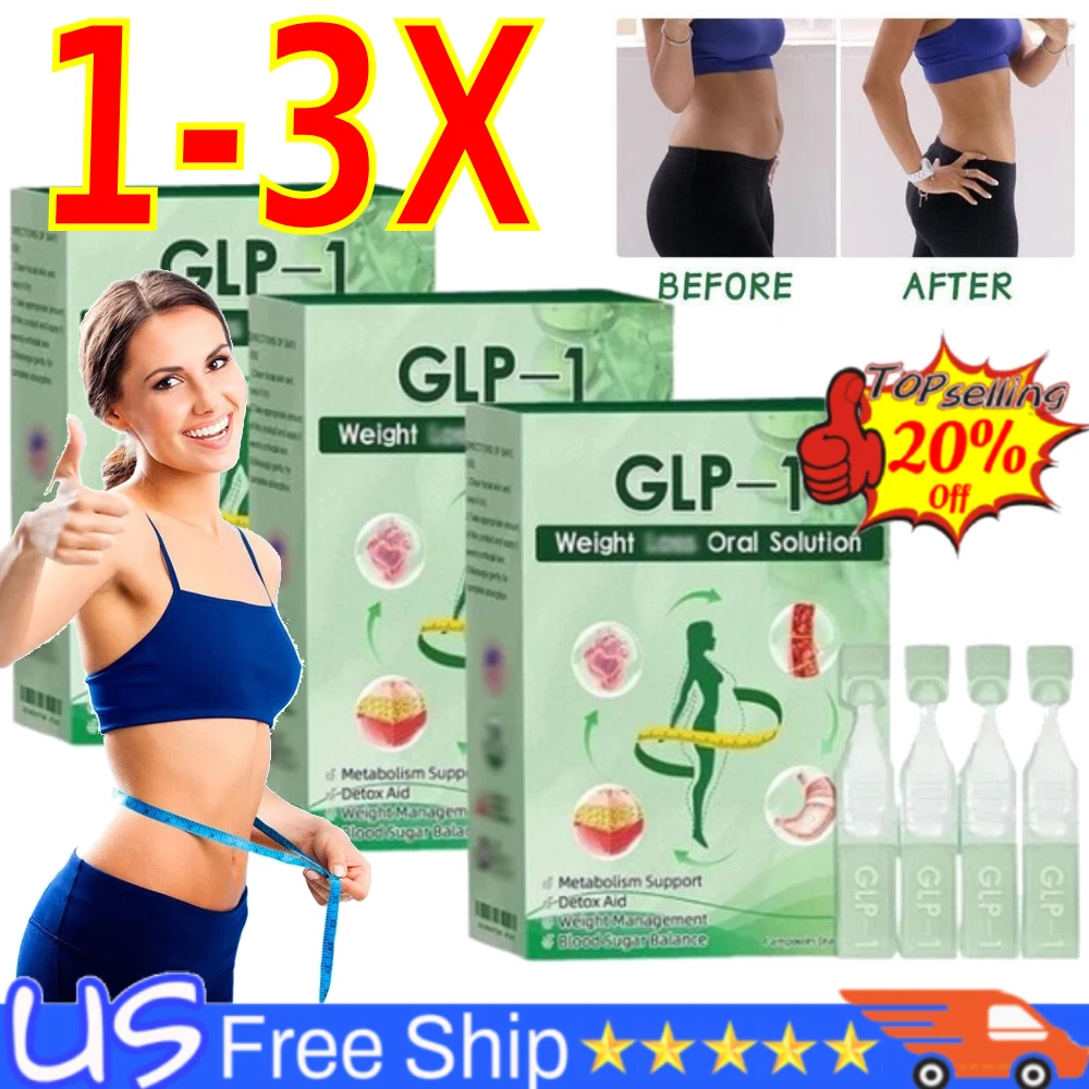 GLP-1 Oral Solution, GLP-1 Moringa Drops, Boosts Metabolism for Everyone