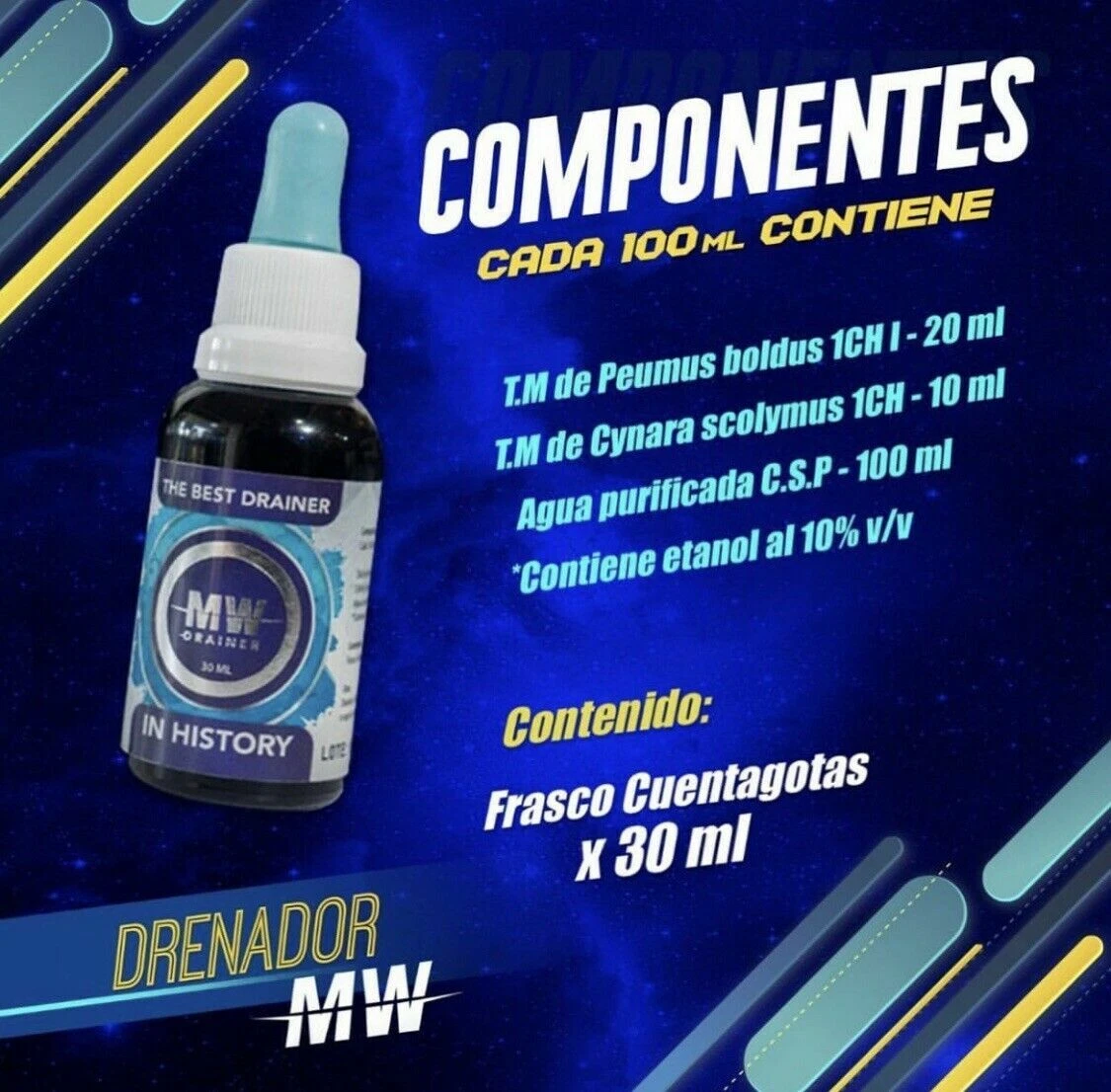 MW Drainer Helps eliminate body fat & Retained Liquids /Accelerates metabolism