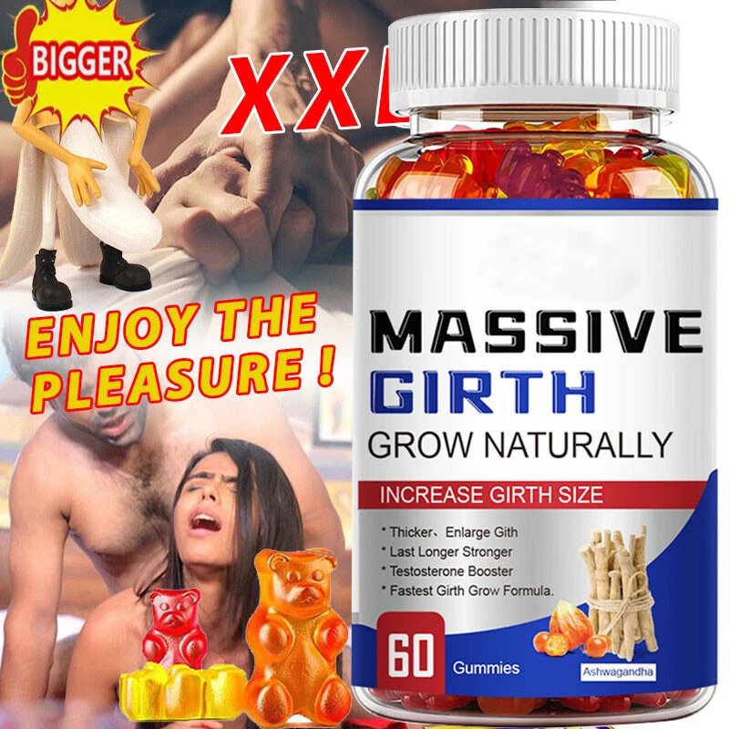 Male Enhancement Gummies Booster & Thicker Last Longer Stronger Bigger 60 Gummy