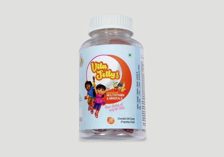 Kids Multivitamin Gummy Minerals Tablets Gummy Vita Jelly For Kids Growth