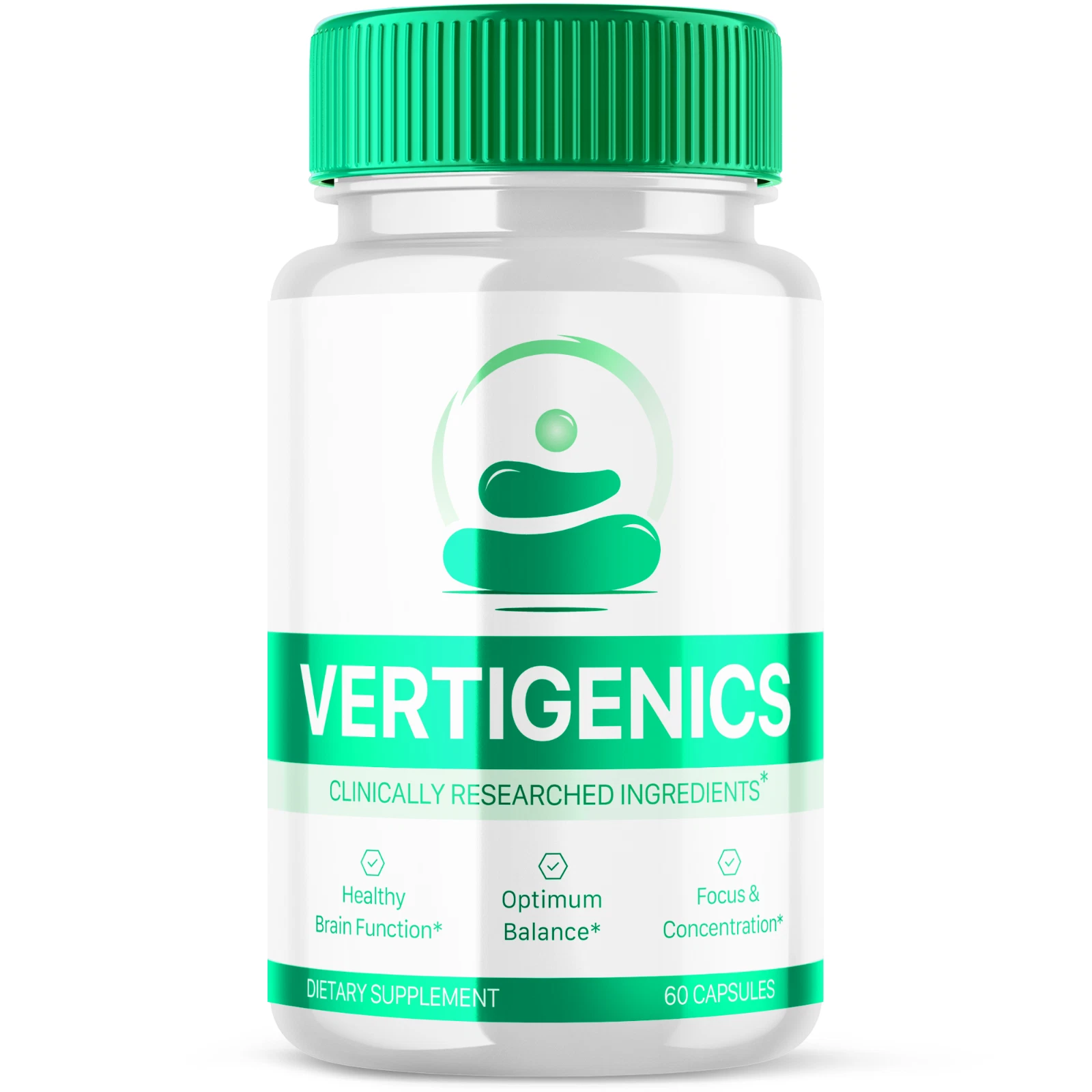 Vertigenics Advanced Nootropic Formula Brain Health Support 60 Capsules
