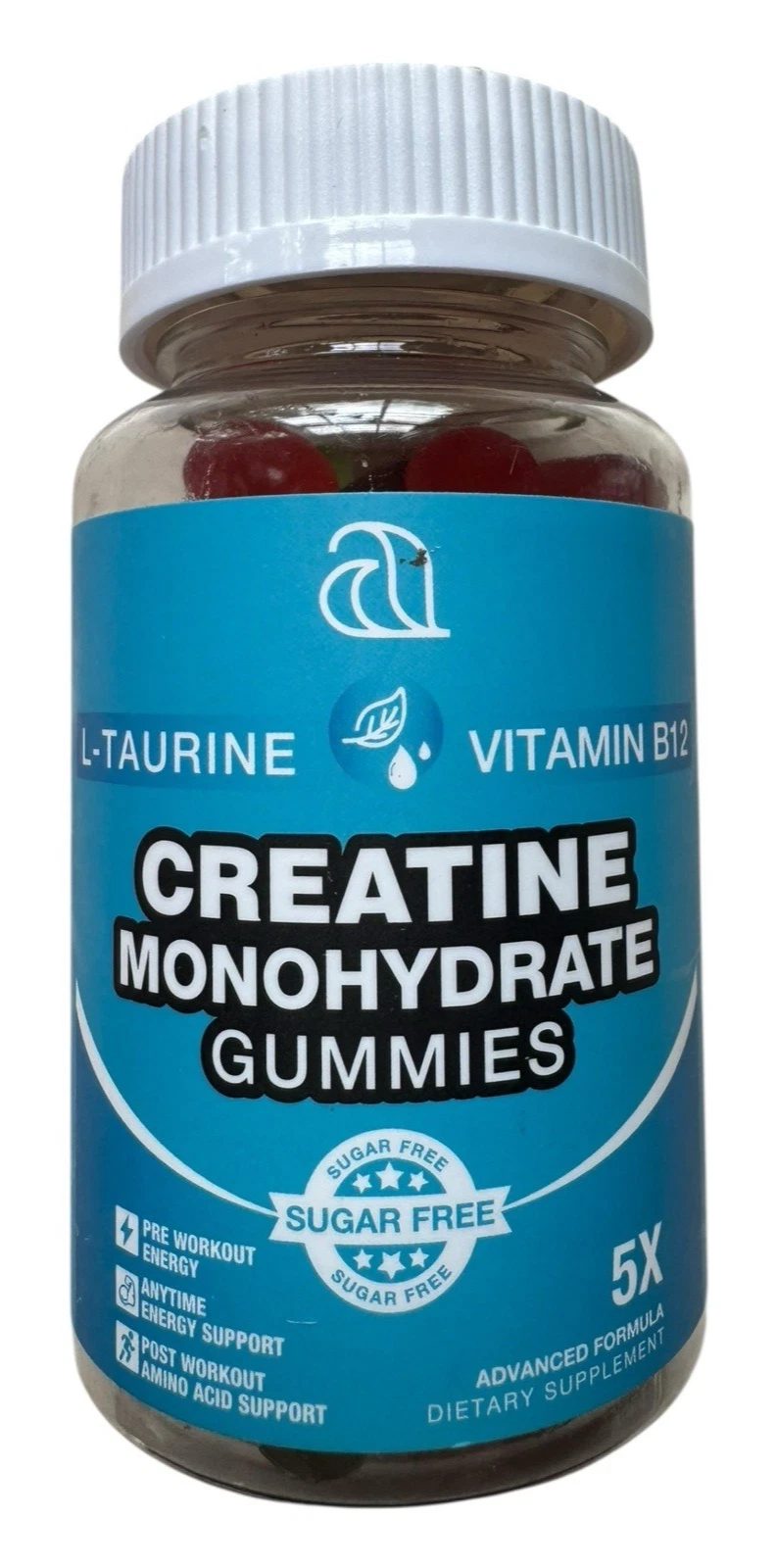 a L-Taurine Vitamin B12 Creatine Monohydrate Gummies - 80 Count - Ex: 12/26