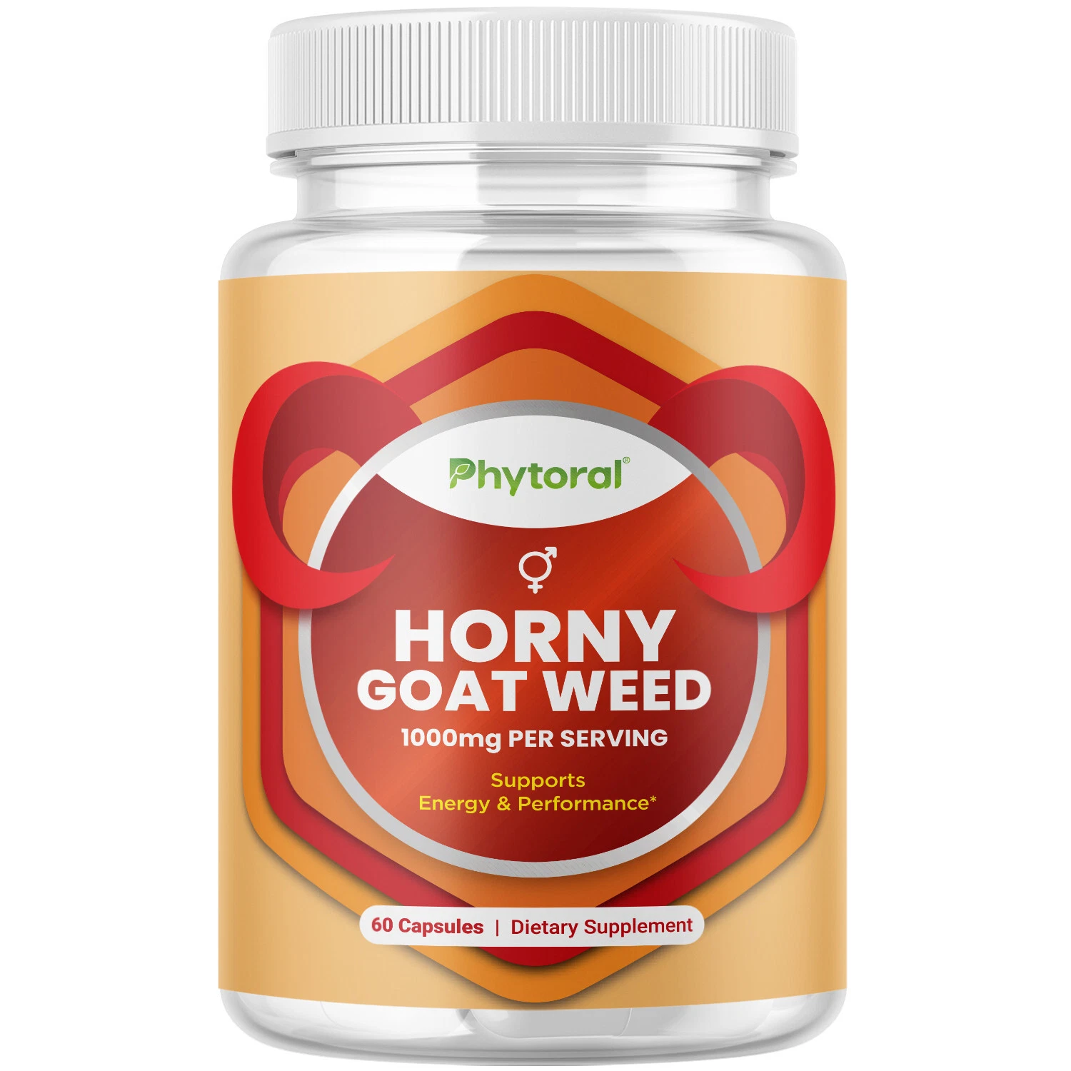 Pure Horny Goat Weed Extract with Maca Root - Drive Stamina Immune Support 60ct