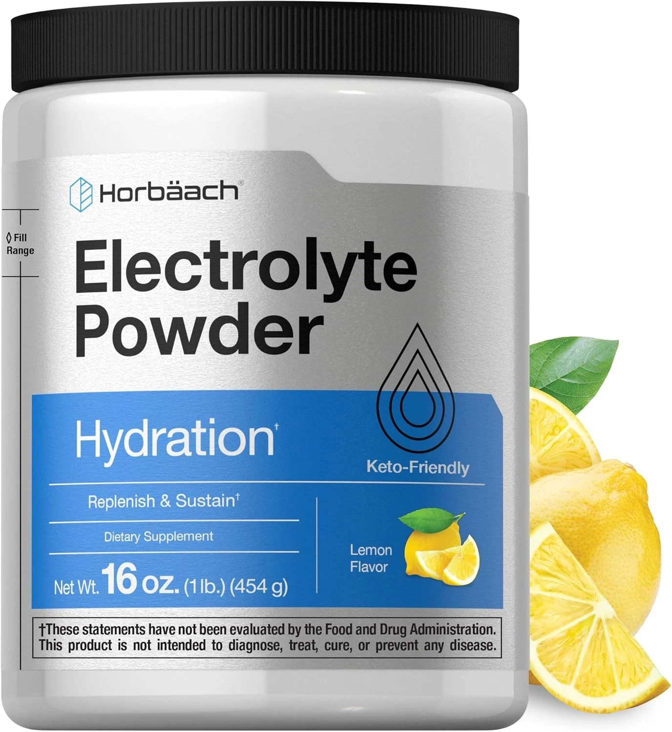 Electrolyte Powder 16 oz 130 Servings | Keto Friendly Hydration | by Horbaach