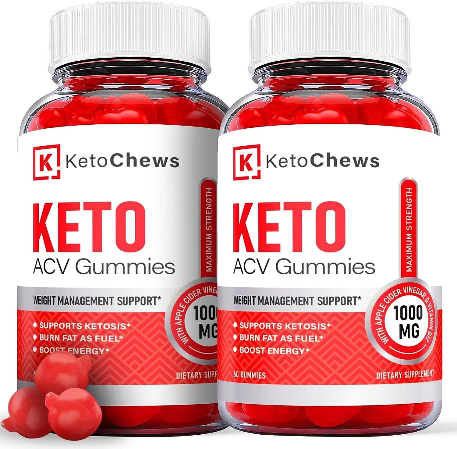 Keto Chews Gummies - Keto Chews ACV Keto Gummys For Weight Loss OFFICIAL -2 Pack