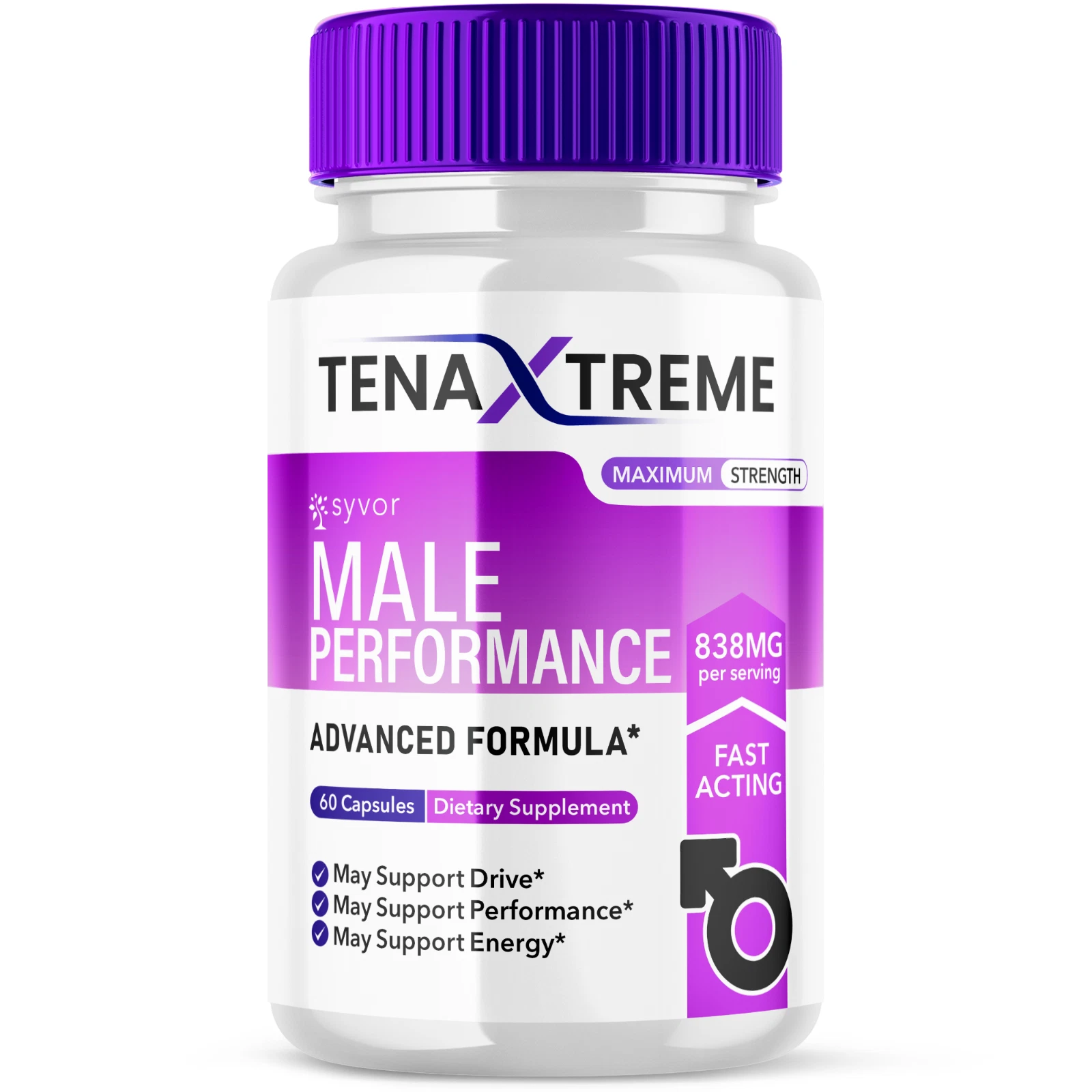 Tena Xtreme Male Pills Advanced Vitality Support Formula Supplement 60 Capsules