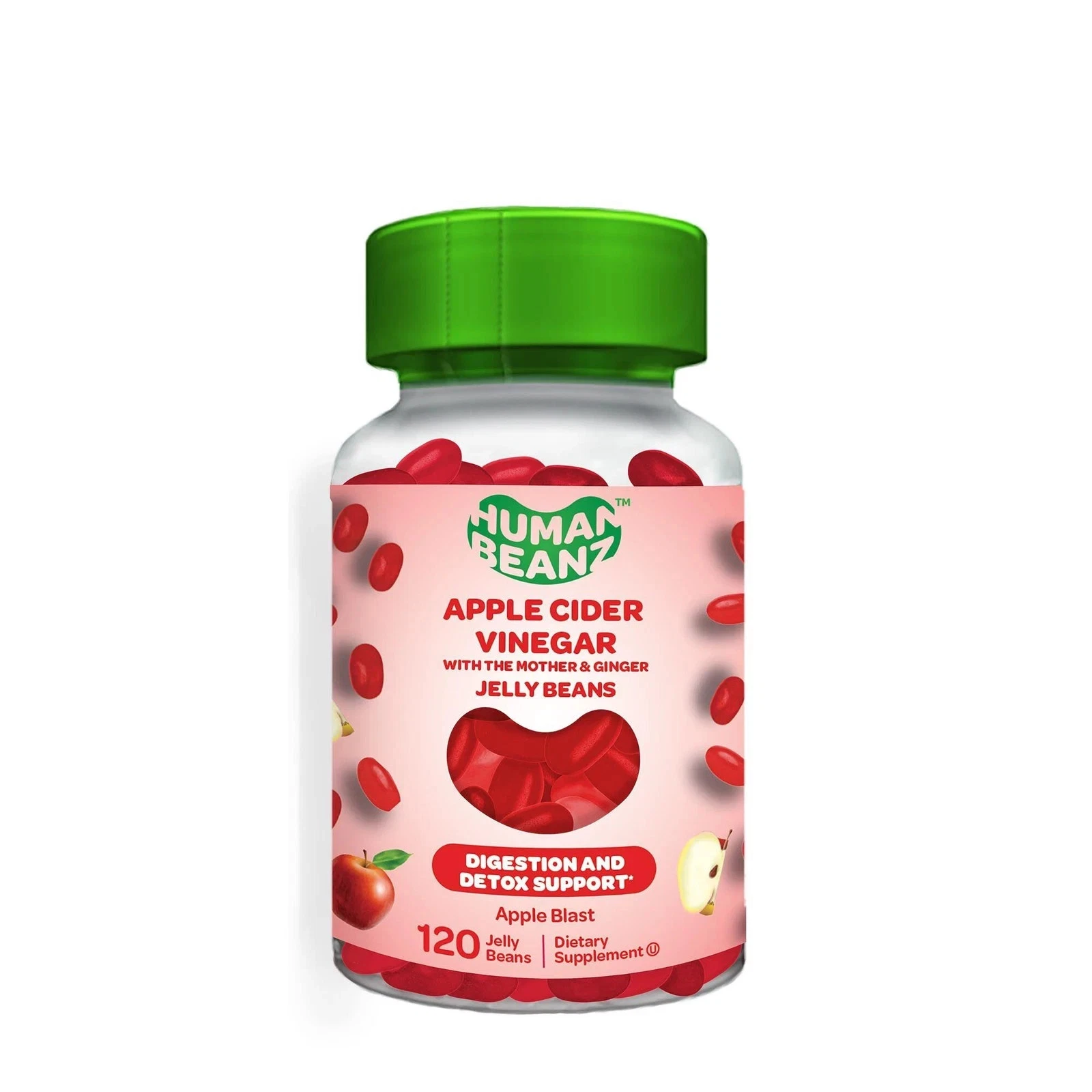 Apple Cider Vinegar Jelly Beans - 120 Jelly Beans (30 Servings)