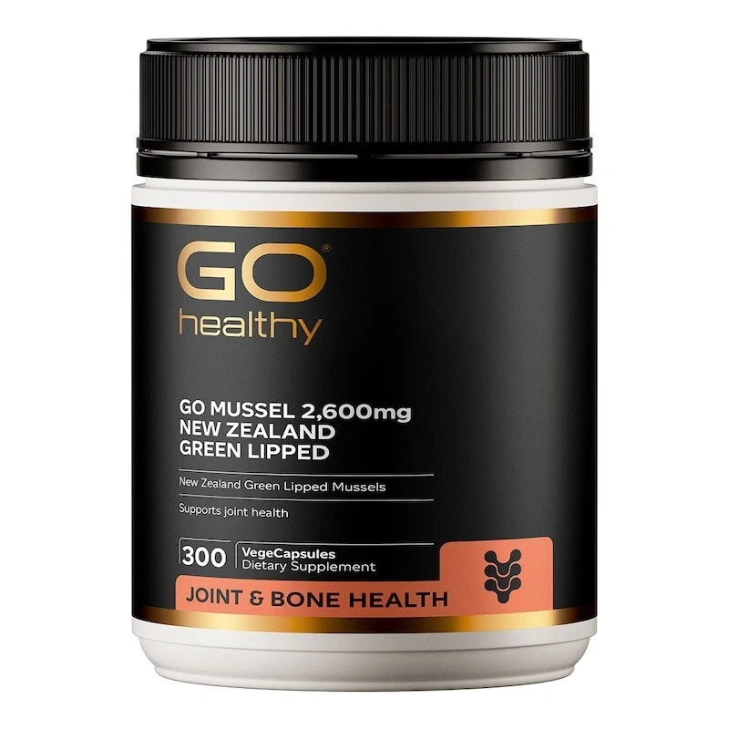[Go Healthy] Go Mussel 2600mg New Zealand Green Lipped 300 Vege Capsules