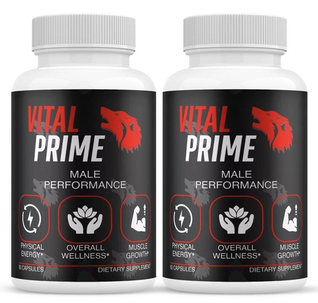 (2 Pack) Vital Prime Capsules, Vital Prime High Drive Supplement (120 Capsules)