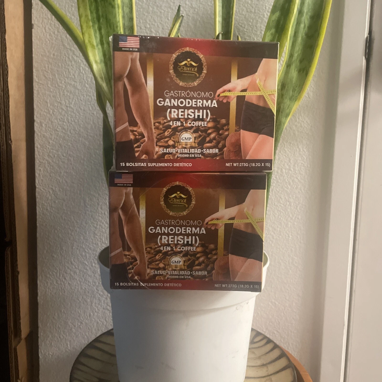 Eternal Spirit Beauty Black Coffee 4 In 1 Reishi Combo 2 Boxes