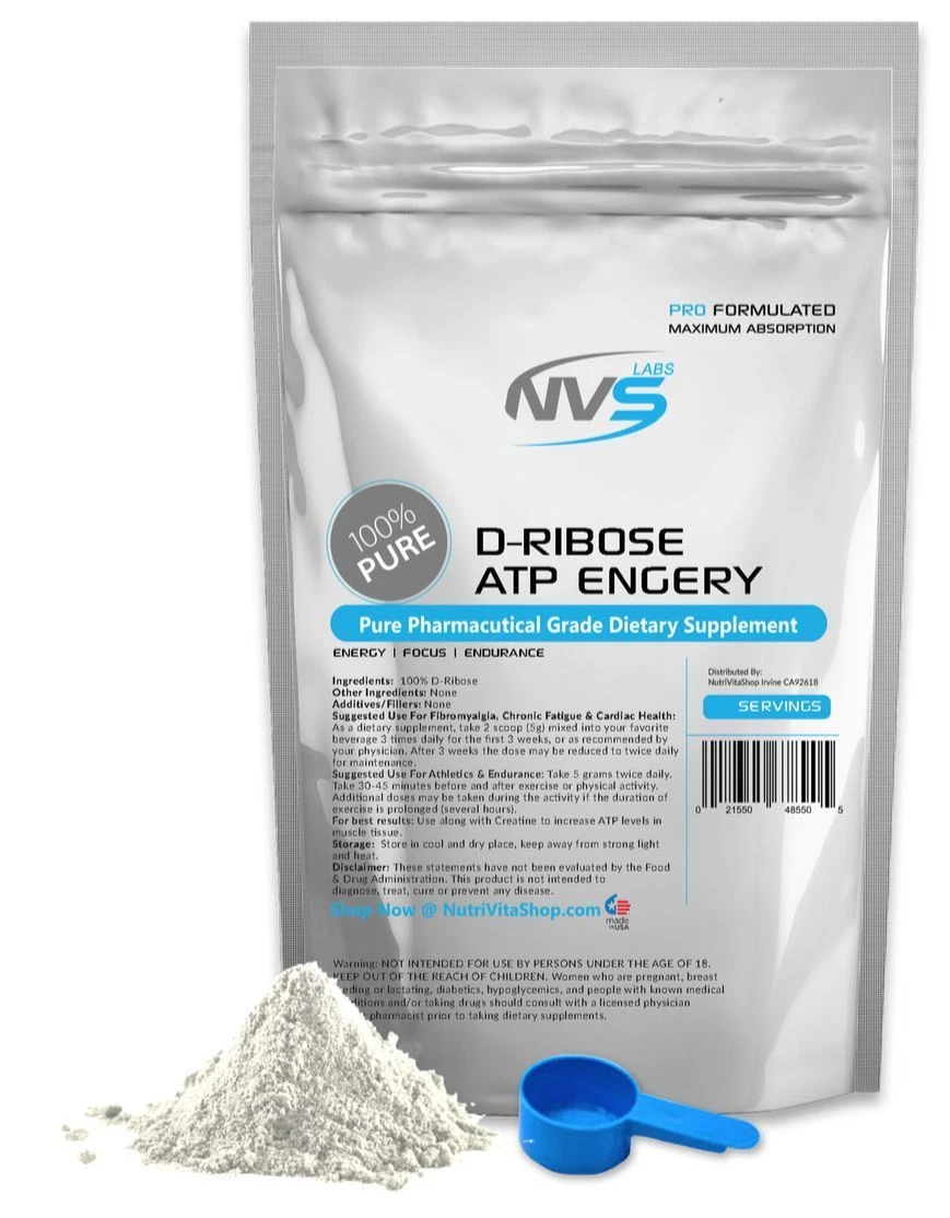 1500g 3.3lbs 100% PURE D-RIBOSE POWDER -ENERGY & ENDURANCE- USP