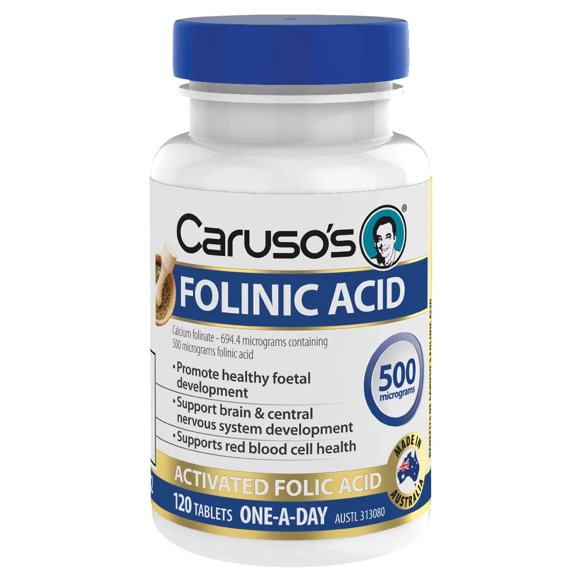 Carusos Folinic Acid 120 Tablets